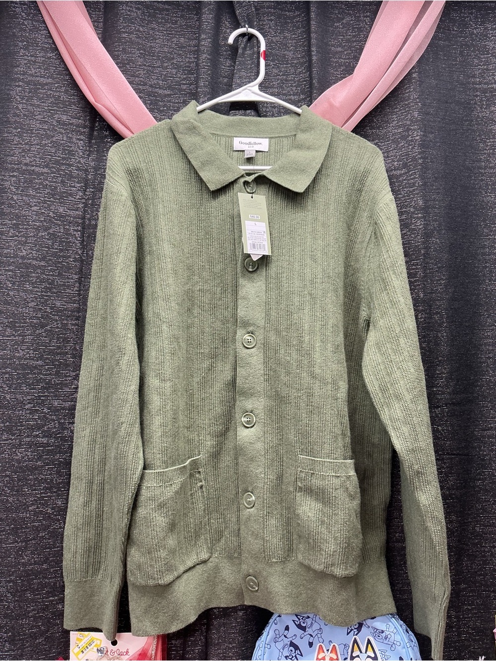 Goodfellow & Co Olive Green Lightweight Button-Up Jacket
